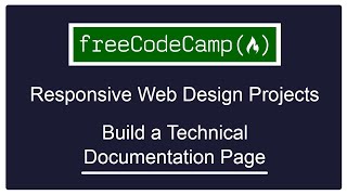 freeCodeCamp - Responsive Web Design Projects - Build a Technical Documentation Page - Completed