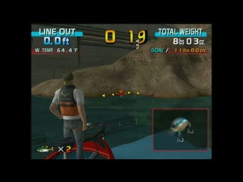 SEGA Bass Fishing Nintendo Wii Gameplay - Rank S Fisherman 