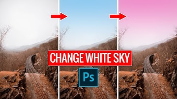 Change White Sky to any Color in Photoshop | Urdu Hindi