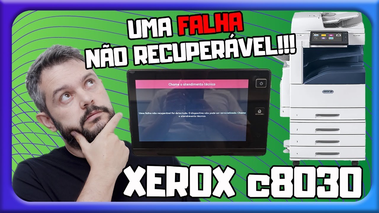 kert05様確認ページ Xerox C8030 Apresentando erro ao inicializar - YouTube