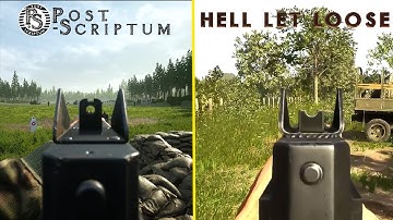 Hell Let Loose vs Post Scriptum  - Weapon comparison