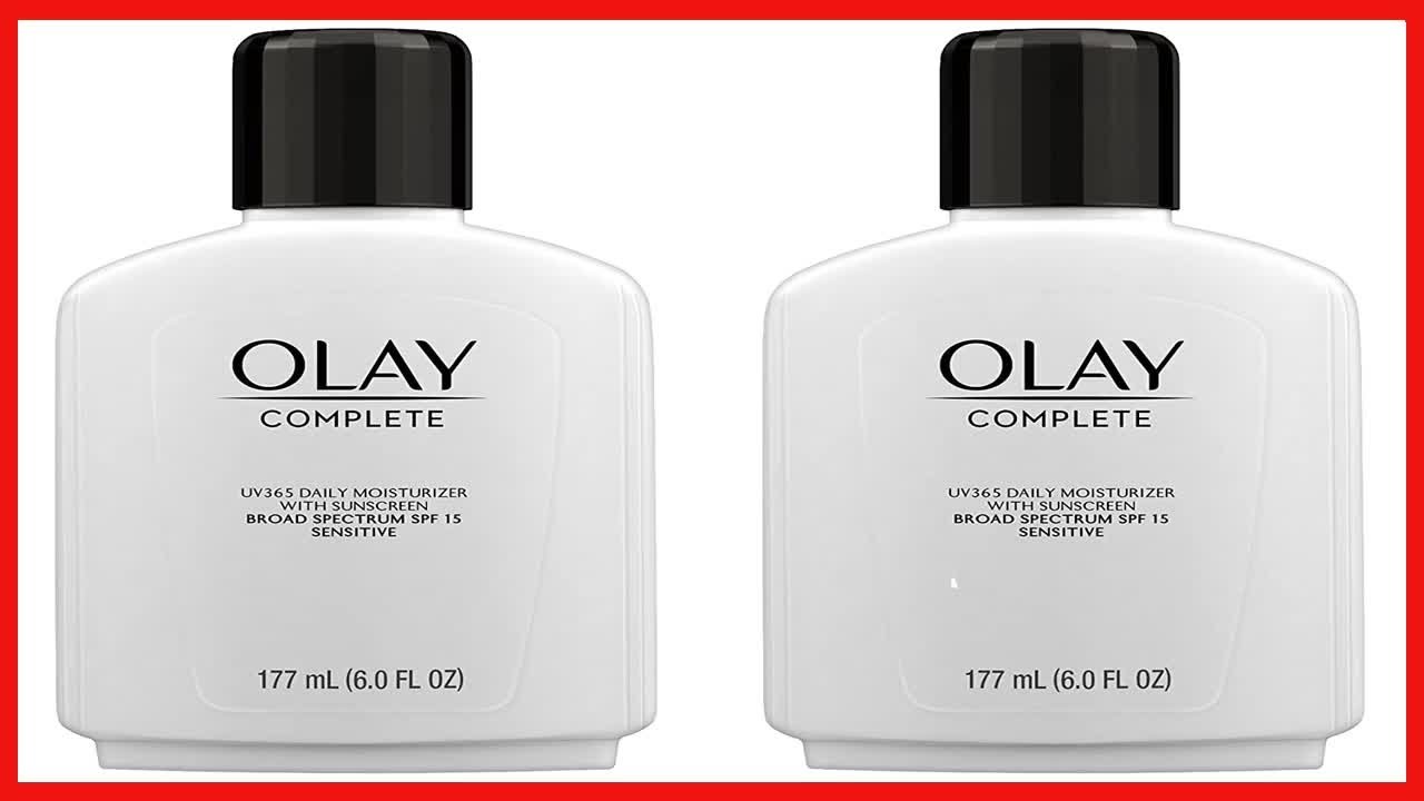 Face Moisturizer by Olay Complete Lotion All Day Moisturizer with Sunscreen SPF 15 for Sensitive