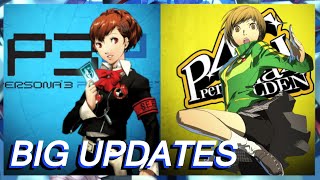 Persona 3 Portable & Persona 4 Golden Ports UPDATES (Quick Save Feature, New modes, Albums Feature)