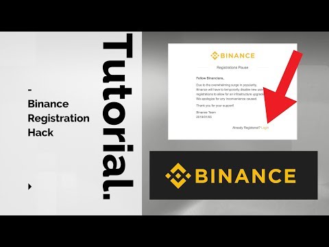 How to work around the Binance Registrations Pause