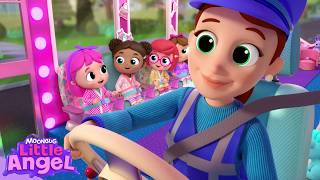 jill s pink party bus birthday little angel kids cartoons