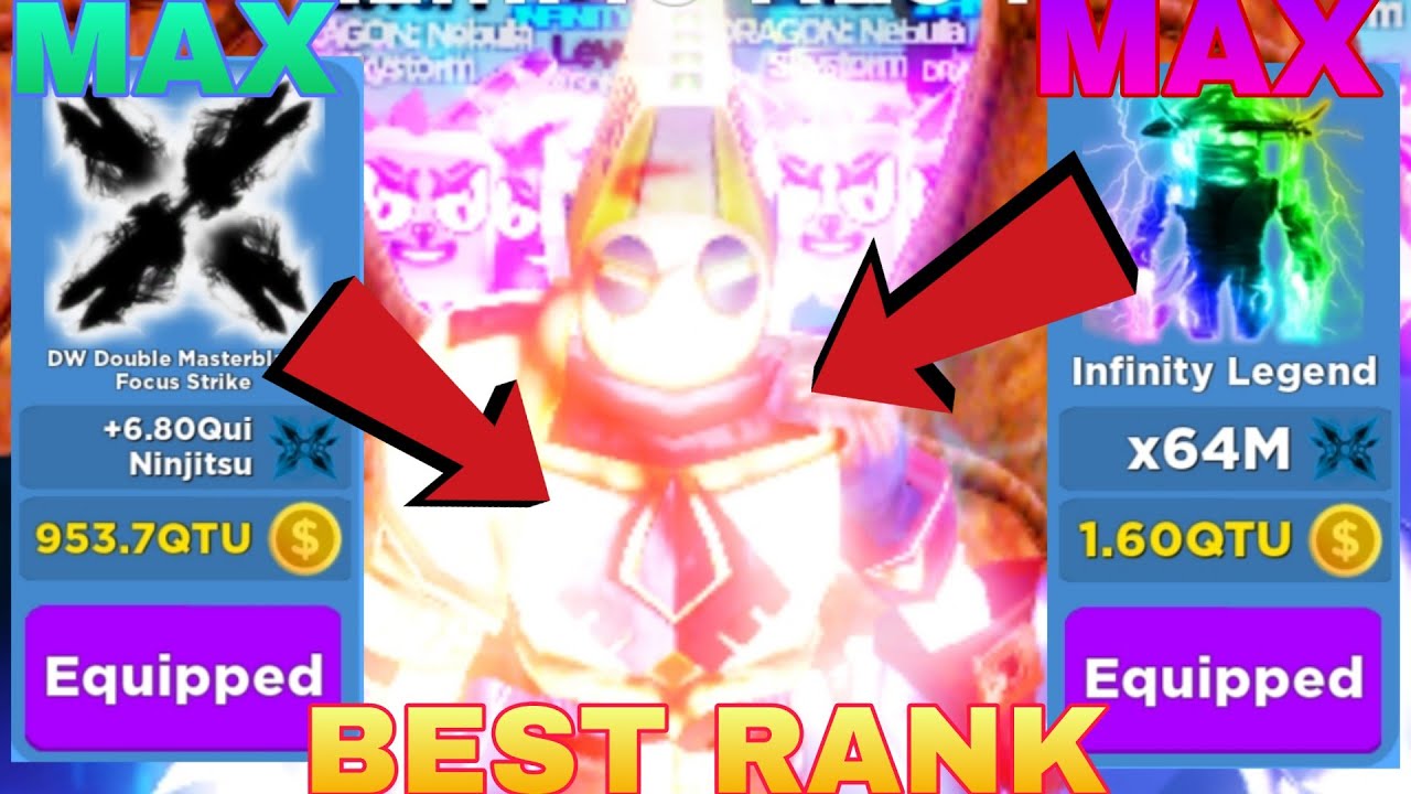 UNLOCKING RANK! Infinity Legend And I Got A New Sword ! Roblox Ninja ...