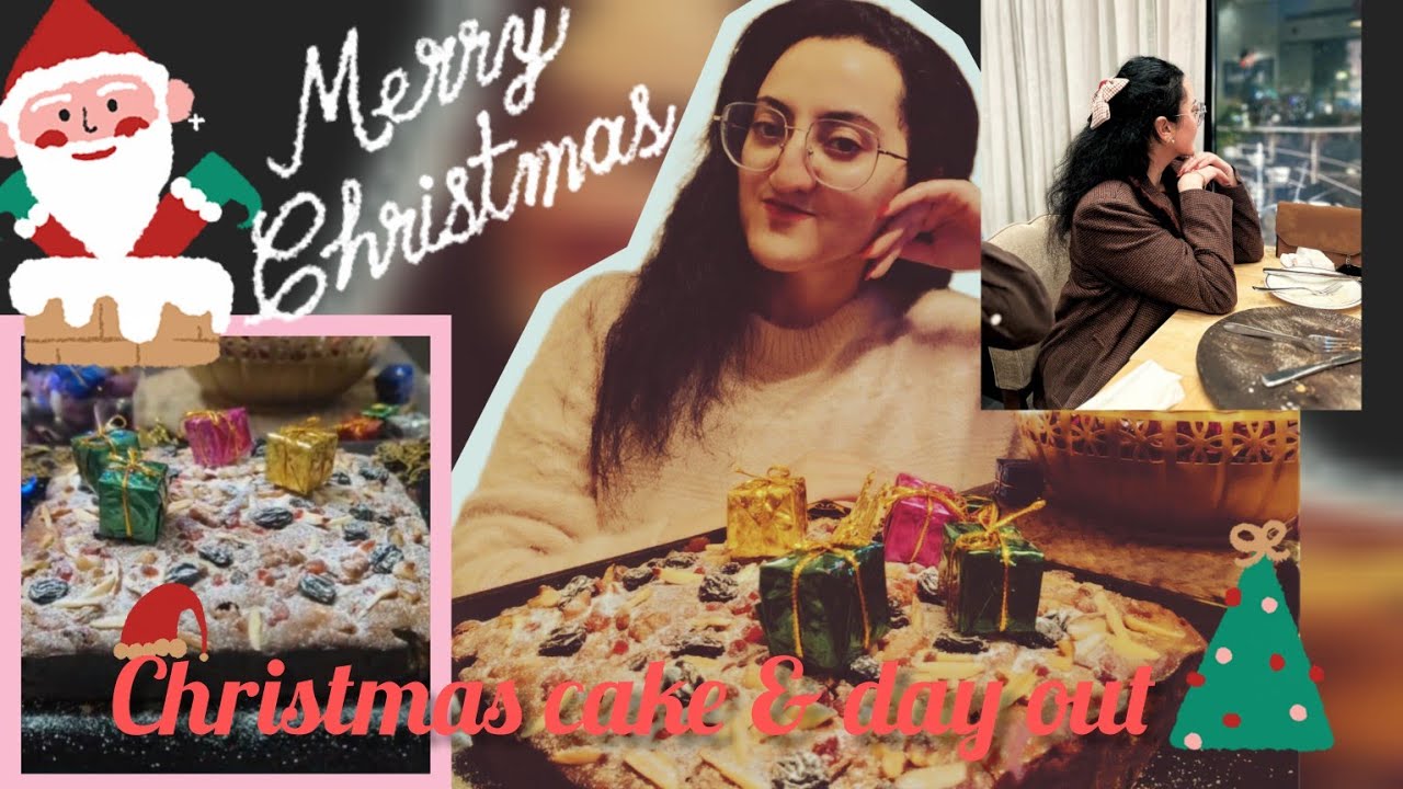 🎄 Christmas Cake & New Year Treat | My First YouTube Video 🍰✨