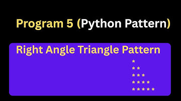 Right Angle Triangle Pattern in Python 🐍 | Easy For Loop Program | Self Coding Skills 💻✨