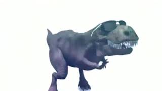 3Д Динозаврик В Черных Очках Танцует Под Я В Джакузи Я В Джакузи Я В Джакузи Это
