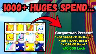 I Spend 1000 Huges On The Gargantuan Present In Pet Simulator 99