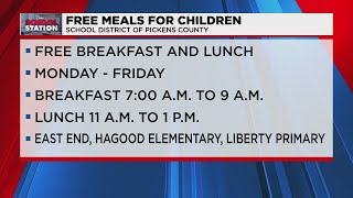 School District of Pickens County offering free meals for students this summer