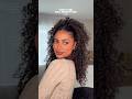 Elevated half-up hairstyle🤎 #curlyhair #curlyhairstyles #quickhairstyle