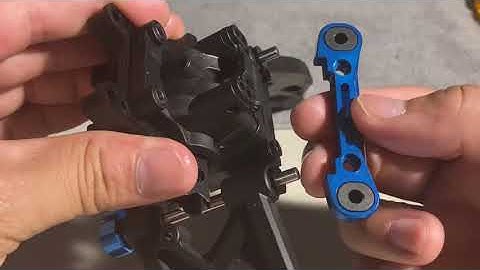 RC8T3.1 Front Gear box, arms & shock tower build