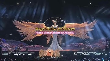 Stage Transparent LED Display Angela Zhang Concert LED Wall【LCF】
