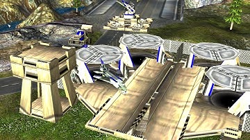 USA DRONES VS GLA TRUCK (GIANT ROBOT MOD) C&C Generals Zero Hour