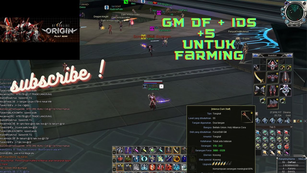 LIVE 🔴- RF ORIGIN 55 - GM DF + IDS +5