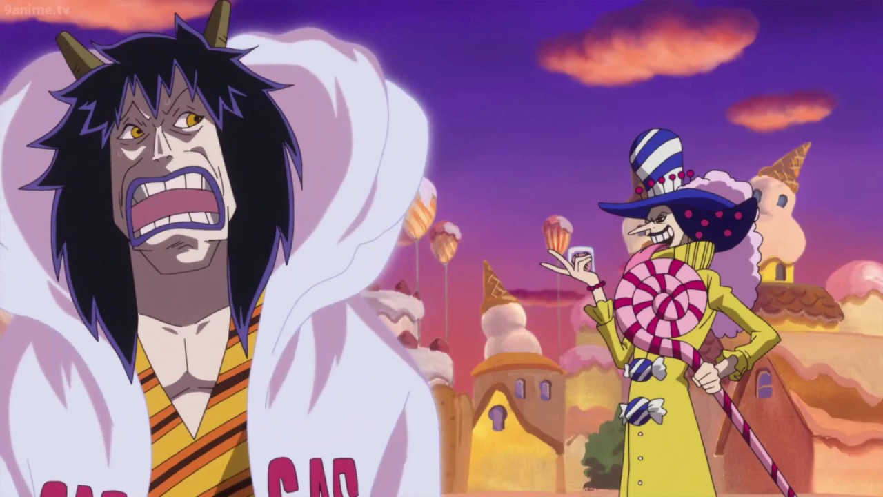SANJI throws away Ceasers heart to Charollete perospero. ONE PEICE 