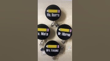 Personalized teacher badge reels #badgereels #teacherappreciation #smallbusiness