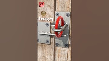 Automatic gate latch lock two way opening simple lock #shorts