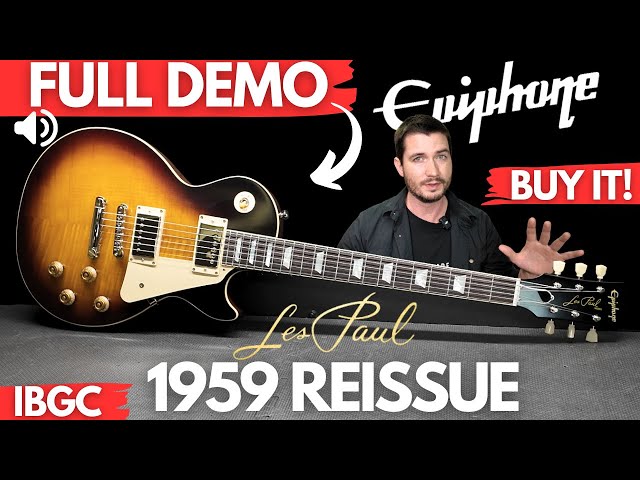 NEW Epiphone 1959 Les Paul REISSUE – FULL DEMO - YouTube