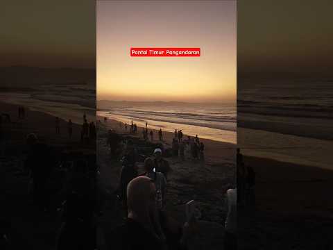 Menanti Sunrise di Pantai Timur Pangandaran #shorts #pangandaran