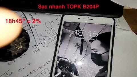 Test sạc nhanh TOPK hỗ trợ sạc nhanh QC3.0 và PD3.0