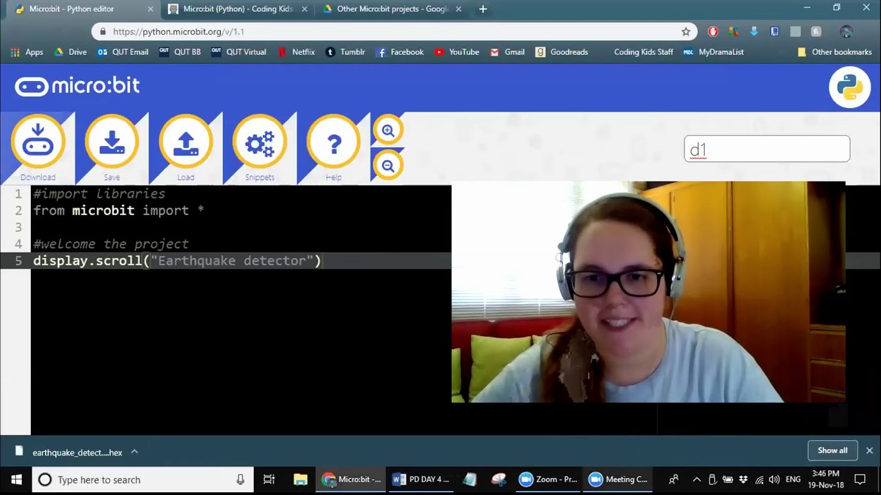 Online Teacher PD Workshop 4 of 4: Microbit projects - YouTube