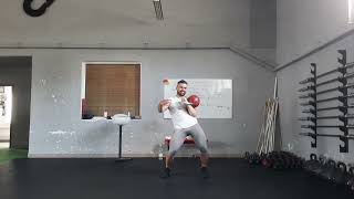 Half-Pentathlon Kettlebell, 32 kg, one arm switch, Marcin Filipiak