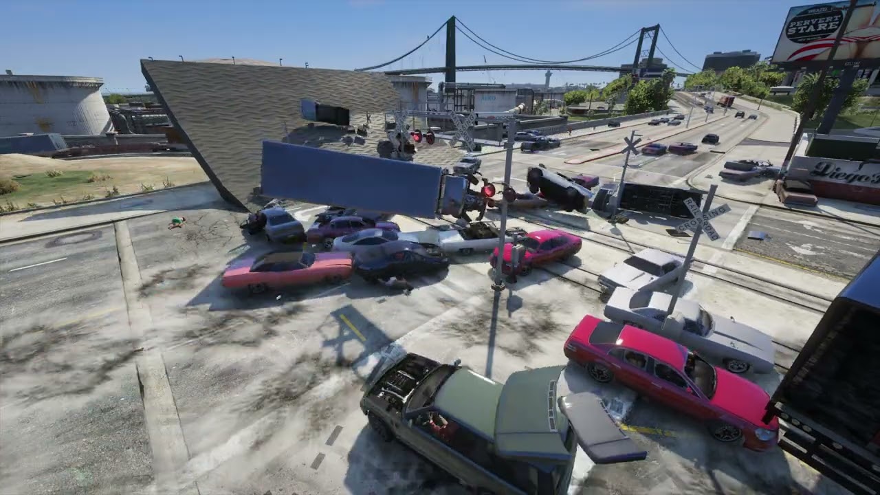 GTA V – NPCs Completely Lose Control (Total Chaos!)