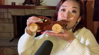 ASMR | FIRE PLACE, RELAXING WOODEN TRIGGERS.