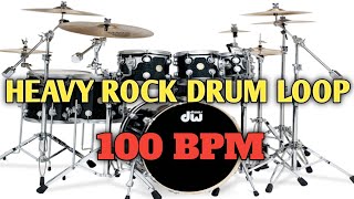 HEAVY ROCK DRUM LOOP | 100 BPM