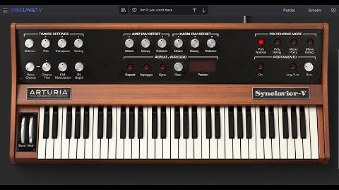 Arturia Synclavier V  - A  Few Iconic Depeche Mode Presets 80