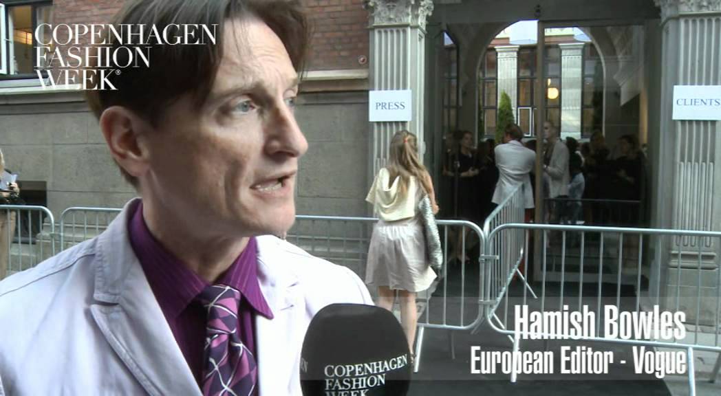 Hamish Bowles, European Editor, Vogue  - Interview SS12