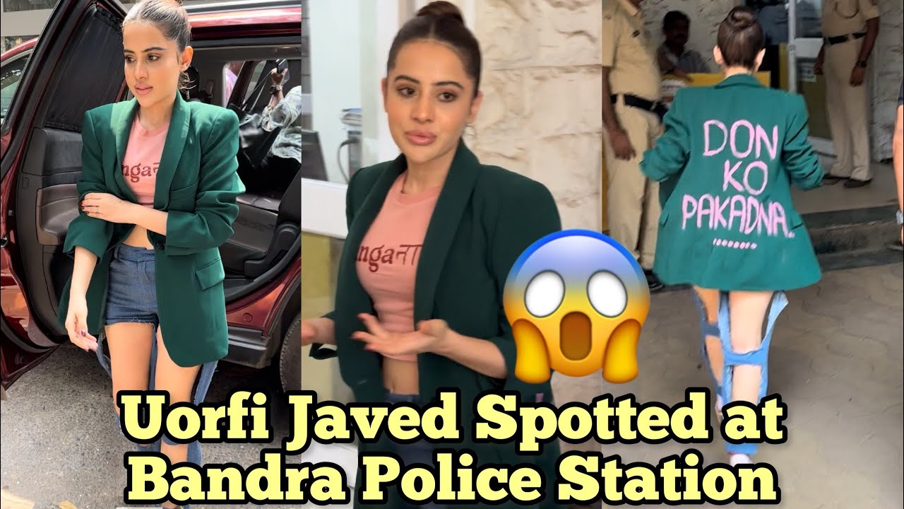Uorfi Javed Exit From Bandra Police Station after hearing a complaint filled against Her😱🙏