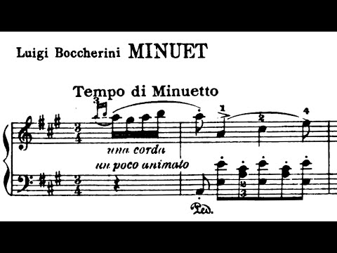Luigi Boccherini: Minuetto - Piano solo - YouTube