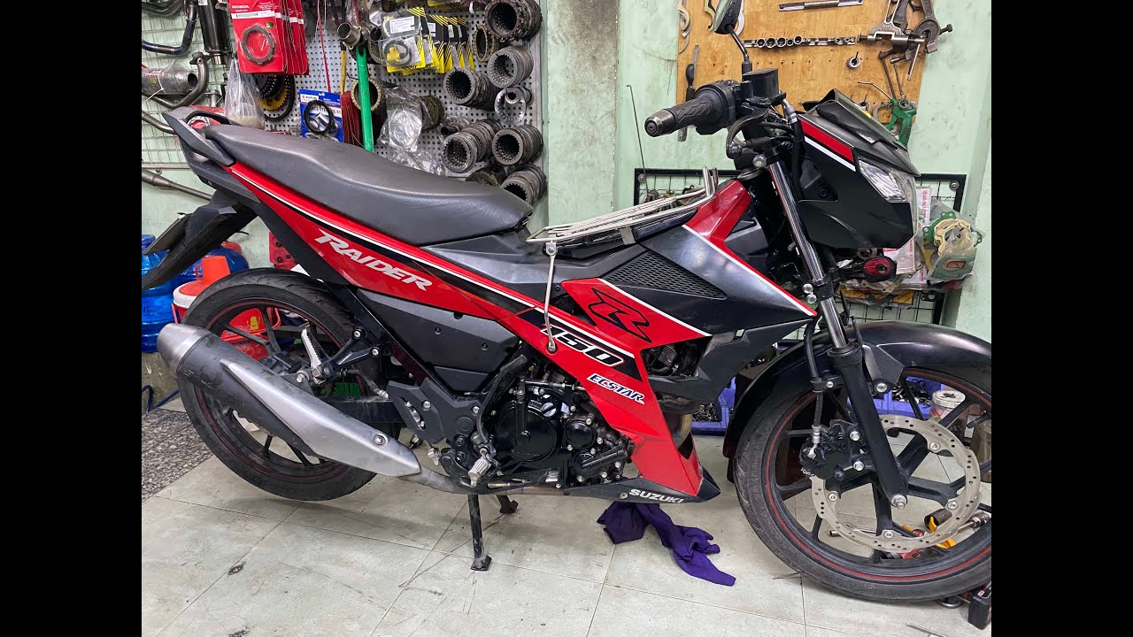 Raider fi150 chẽ máy thay Tay Dên CNC, êm ái khắc phục tiếng re tay dên khó chịu cho chủ xe