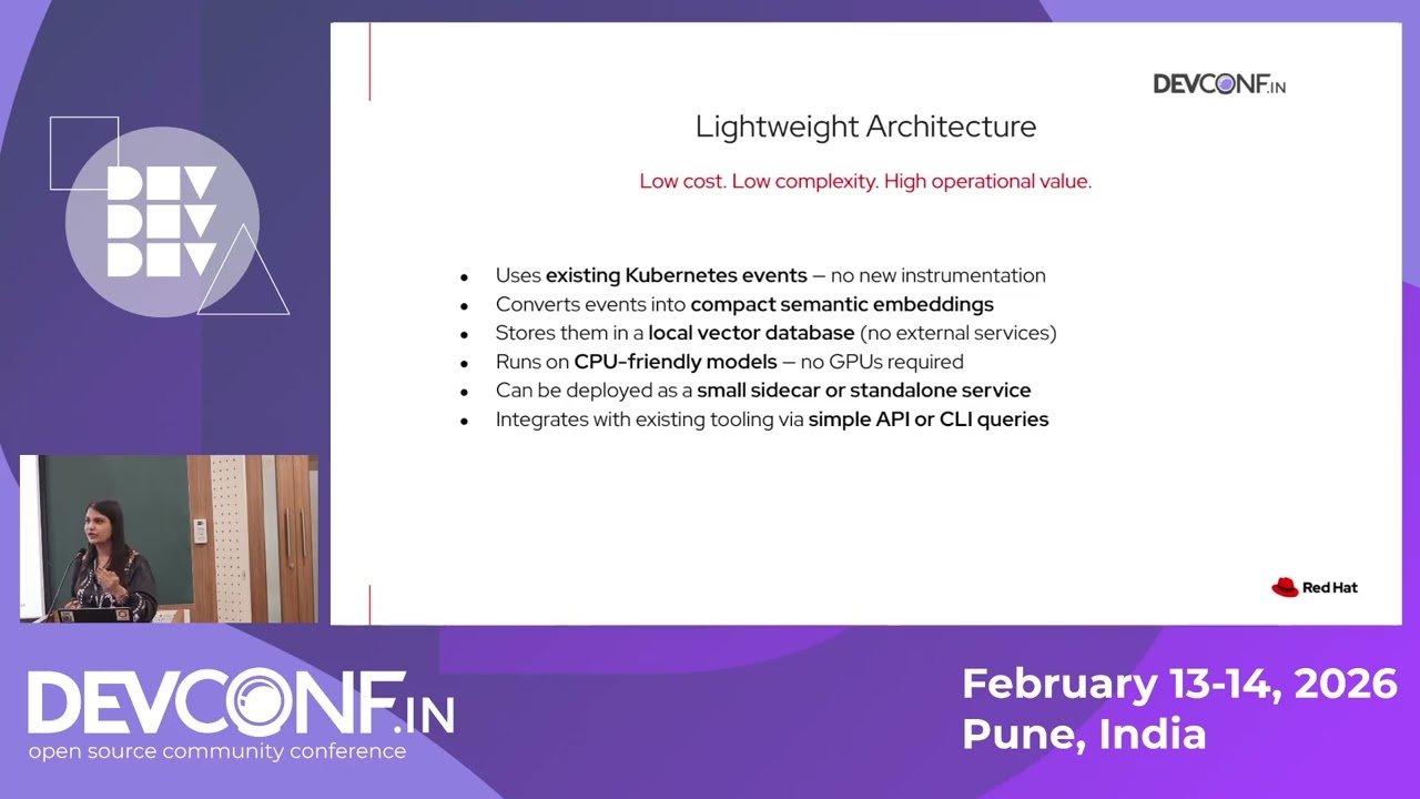 What Did My Cluster Just Do? Event Intelligence with LightRAG - DevConf.IN 2026