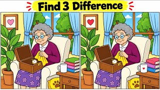Spot the Difference 👀 | Can You Find All 3 Differences? | Find the Difference Challenge screenshot 2