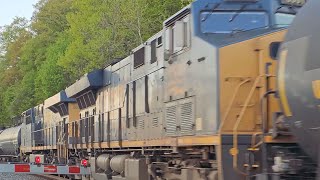 Rare, 2 Mid Train DPU’s! Massive 176 Car CSX Freight. 2 Trains In One! 4/25/2023