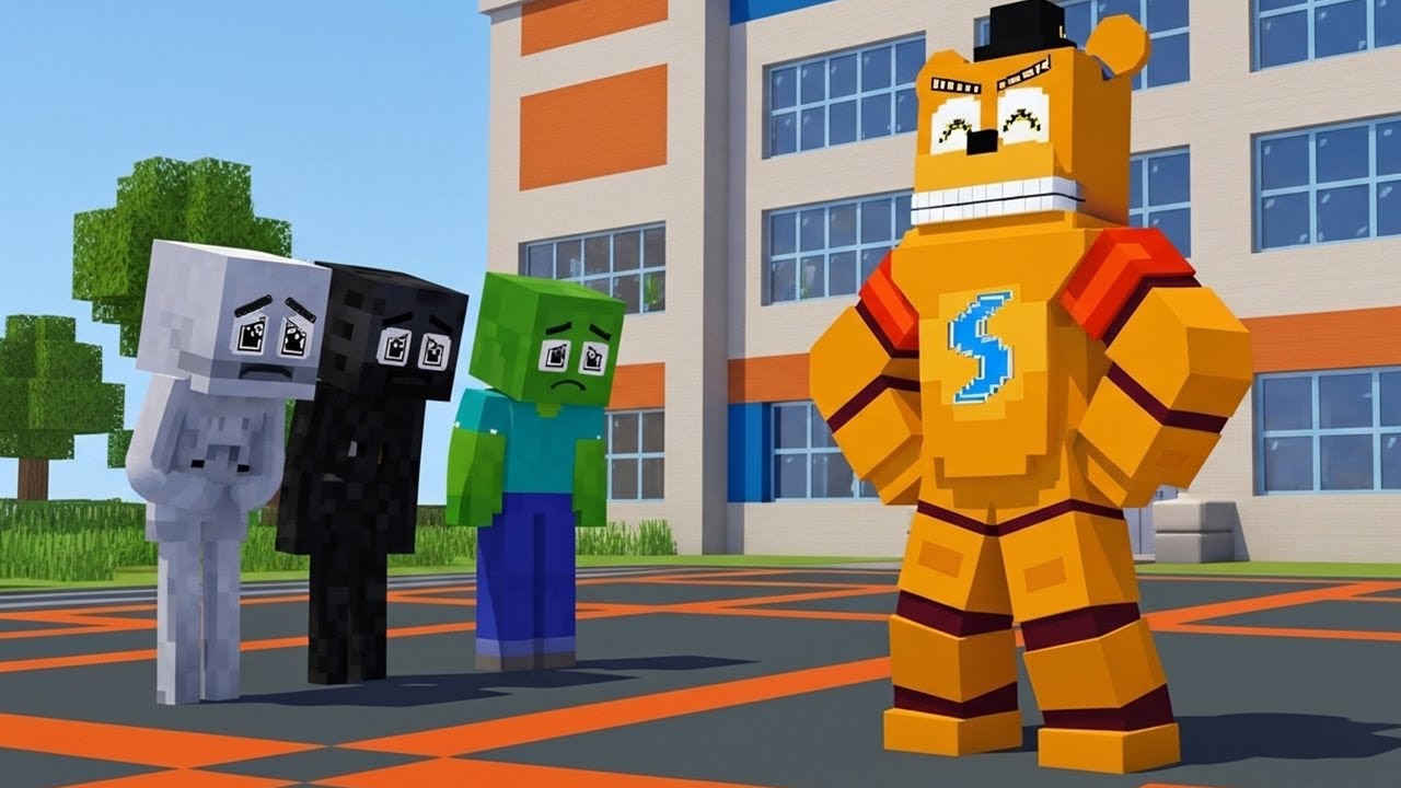 Poor Zombie Boy Rescued by Robot Bear 😢 | Minecraft Animation