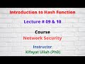 Hash Functions in Network Security 🔐
