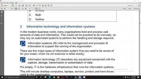 Information Technology & Information System (Chap 4 of Kaplan) Part 1