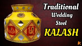 Steel Kalash decoration | Wedding steel kalash decoration | Kalash decoration for wedding