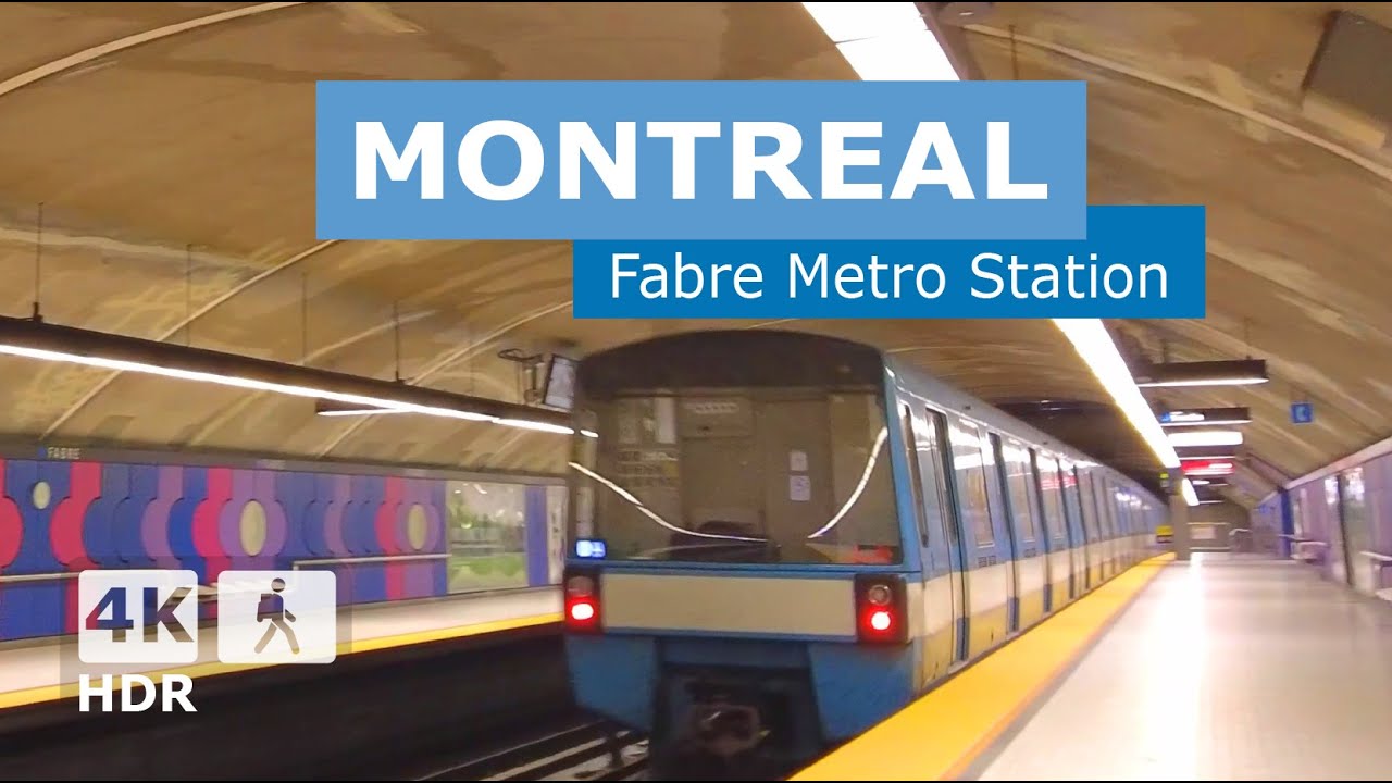[ 4K ] Fabre Metro Station Walking Tour | 🔵 Blue Line | Montreal 2025 🇨🇦