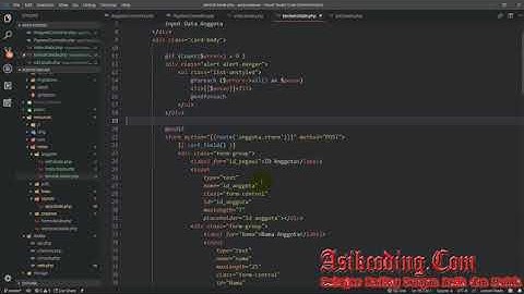 Sistem Informasi Perpustakaan Laravel #13 Membuat Controller pada Laravel Table buku asickdoding