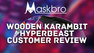 Wooden knife Karambit Hyper Beast 13-132-1/MASKBRO