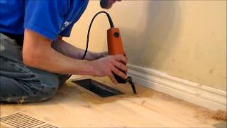 How to install a flush mount vent into an existing floor.