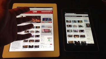 iPad 4 vs Google Nexus 7: Web Browsing Comparison Speed Test