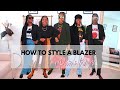 HOW TO STYLE BLACK BLAZER | 1 PIECE 5 WAYS |  WINTER EDITION  STYLE CULTIVATED