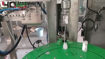 Trigger Pump Capper with cap feeding bowl|YQ machinery trigger bottle cap applicator